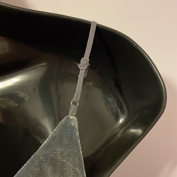 Express Luxe Velvet Camisole Tank Top Grey Silver Size XS - Picture 12 of 12